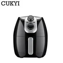 CUKYI 220V 1300W Home Electric Fryer 4L Large Capacity Oil-Free Chips Fries Machine Multifunctional Electric Oven BBQ Grill
