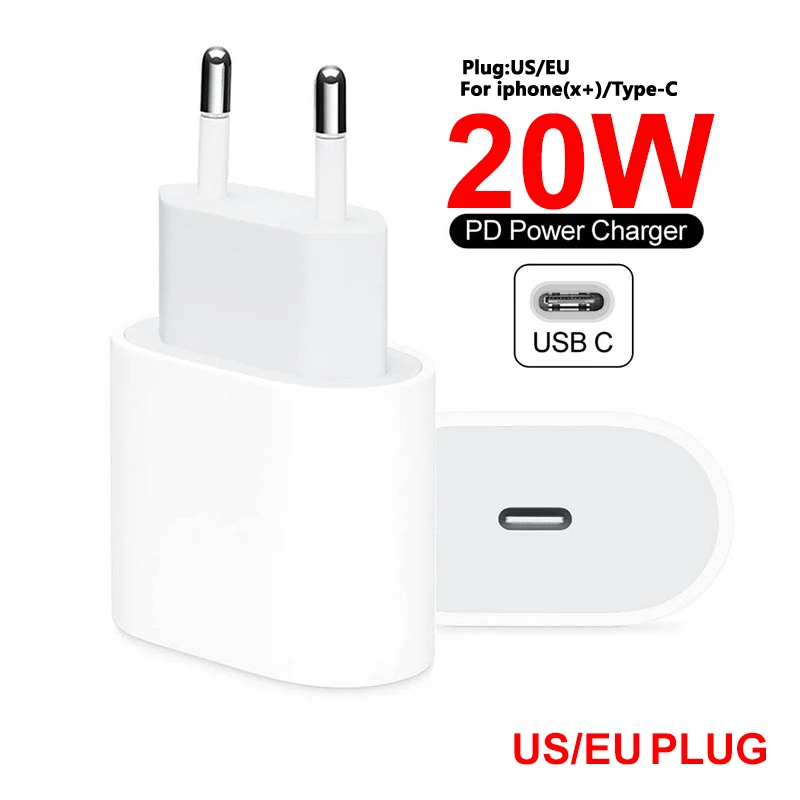 Фото Быстрое зарядное устройство PD QC4.0 QC3.0 20 Вт для Apple iPhone 13 12 11 Pro iPad mini Samsung S20 Ultra NOTE 10 USB