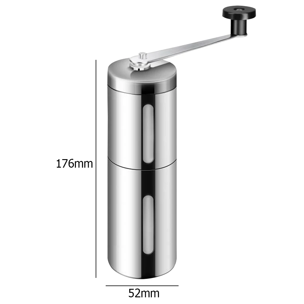 

Stainless Steel Manual Coffee Grinder Beans Hand Burr Mill Grinding Tools Mini Portable Kitchen Tool Grinder Coffee Machine