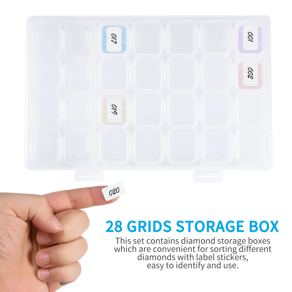 Набор для алмазной живописи 5D сделай сам коробка хранения сетки с аксессуарами