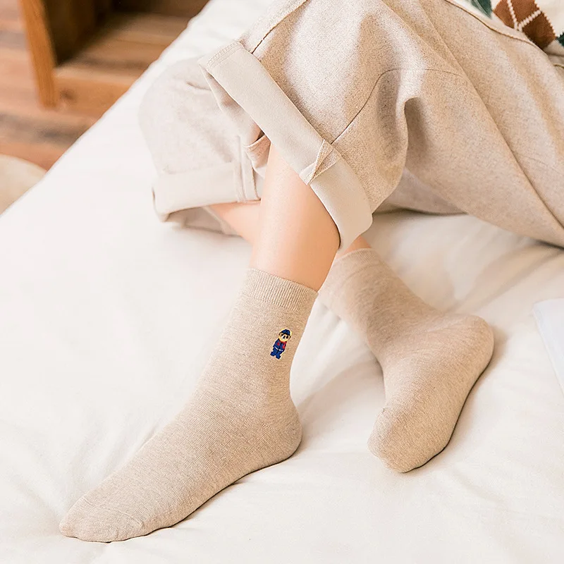Новые женские летние носки с героями мультфильмов из хлопка в Корейском стиле