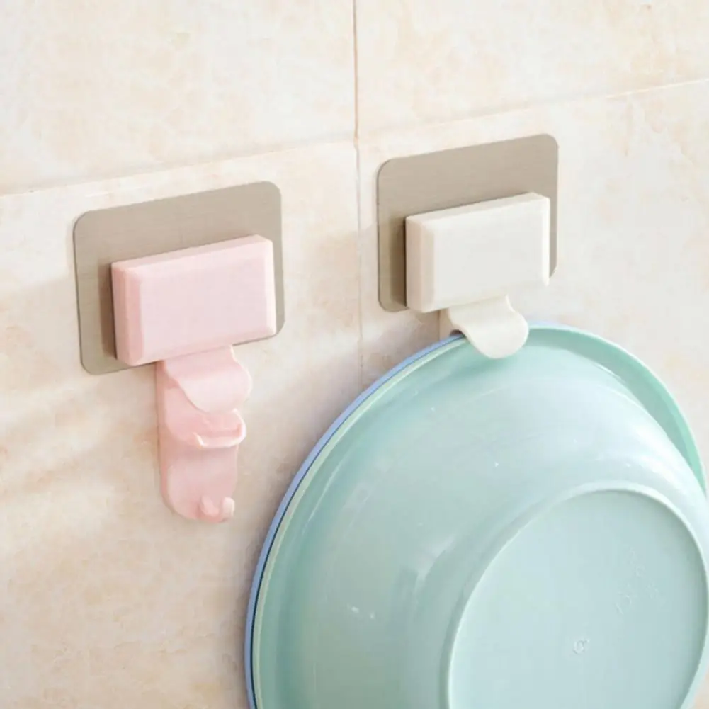 

Wall Hanging Hook Wall Mounted Heavy Duty Damage Free Trace-proof Bathroom Towel Hook for Kitchen