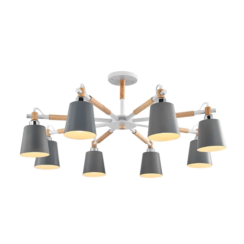 

Color chandelier led modern living room bedroom children's room chandelier ceiling wooden kitchen dining room lamps
