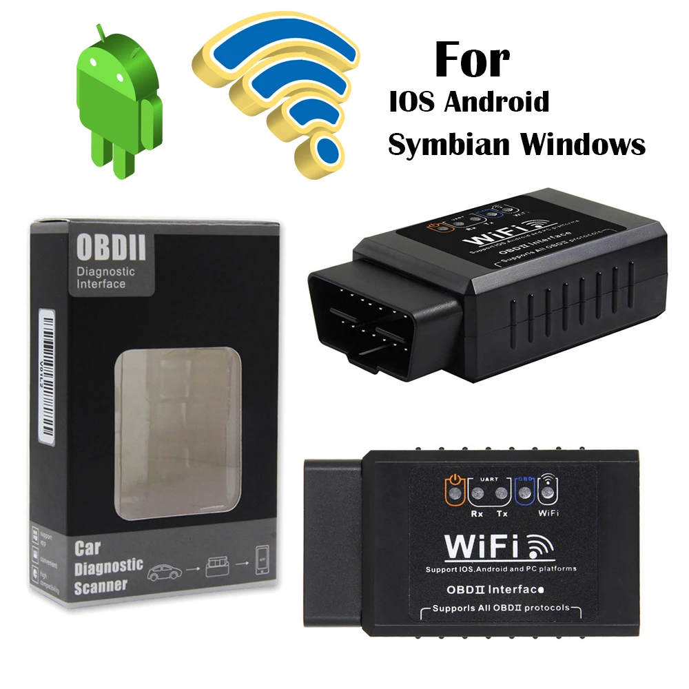Автомобильный сканер ELM 327 V1.5 obd2 автомобильный диагностический инструмент WIFI для