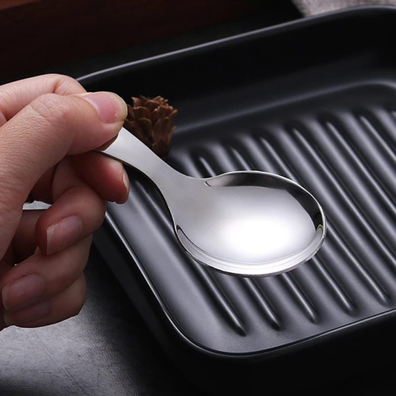 Ложки из нержавеющей стали 5 шт. Милые для мороженого с короткой ручкой соли