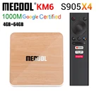 ТВ-приставка Mecool, ОС Android 10, смарт-ТВ, Amlogic S905X4, четырехъядерный ARM Cortex-A55, Android TV приставка, 4 Гб + 64 Гб 8K H.265