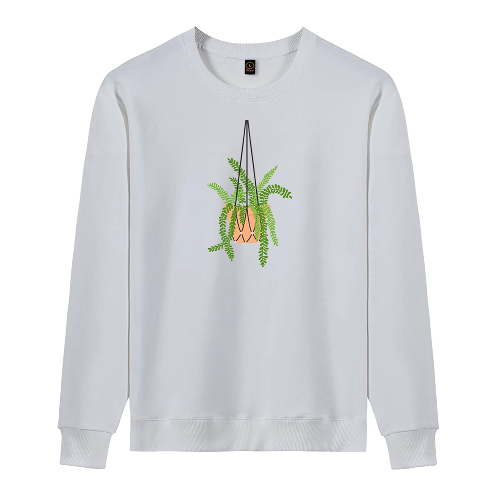 

Spring 2021 New Fashion Hoodie Women Funny Plant Printed Sweatshirts Harajuku Loose Cotton Pullover Kawaii Comics Hoodies Woman