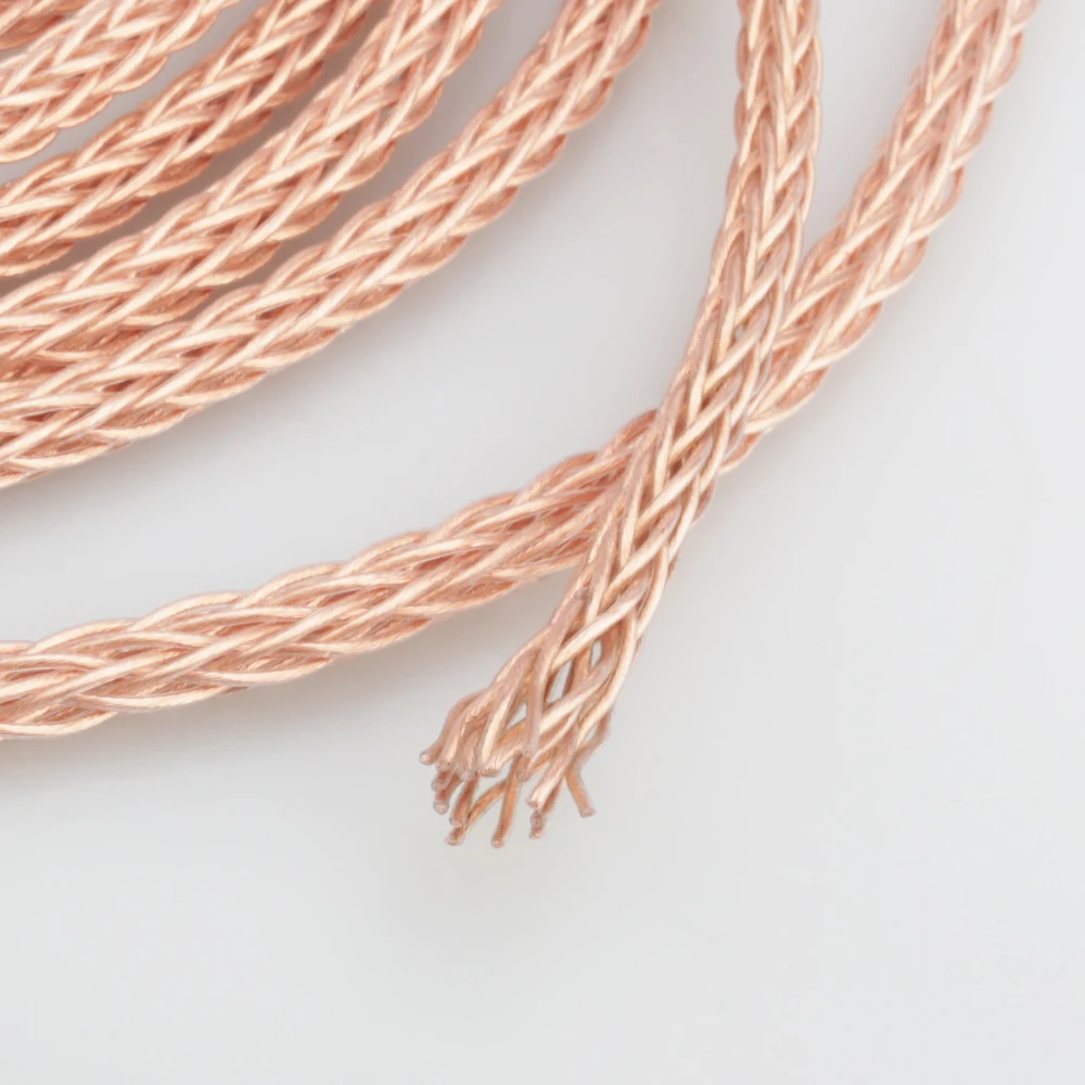 Audiocrast 1619 16 ядер 6N OCC и серебряный кабель PTFE для наушников Сделай Сам Наушники DIY