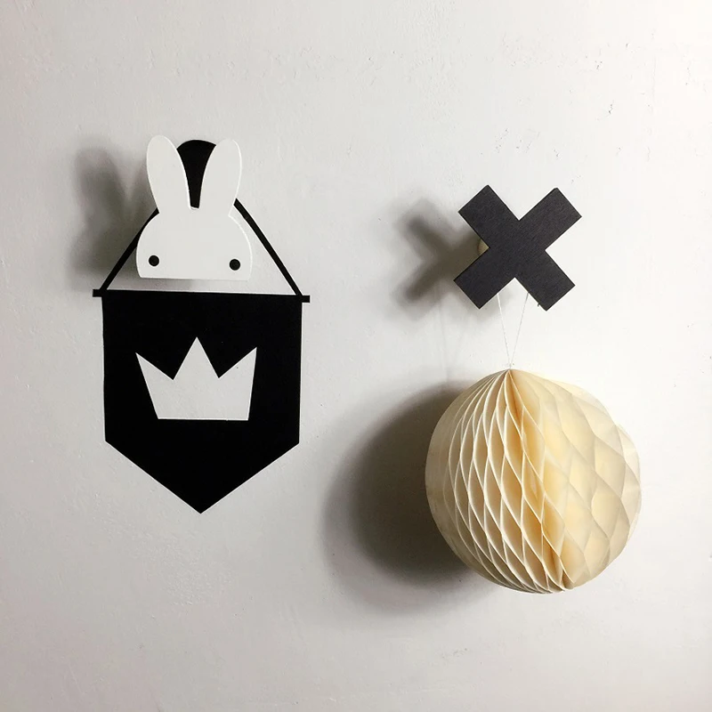 Деревянный милый узор для детской комнаты крючок настенные украшения дома