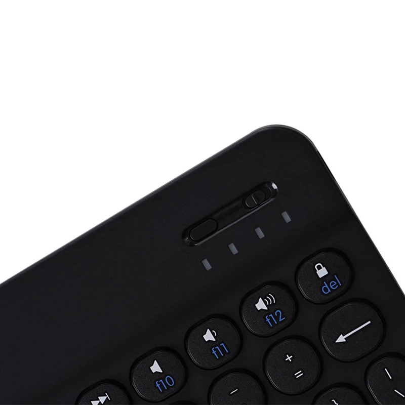 

10 Inch Dot Design Wireless Bluetooth Keyboard Colorful Backlit Bluetooth Keyboard Round Keys