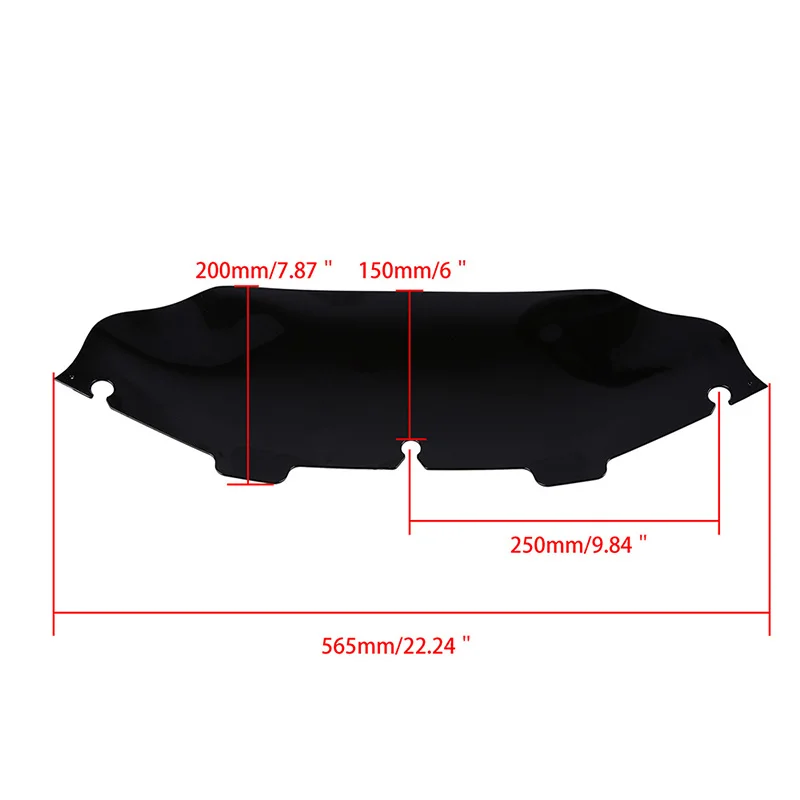Posbay 6 &quotвелосипедный мотоцикл обтекатель ветрового стекла для Harley Touring Electra Glide 1996
