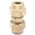 Гибкая трубка OD 6 мм x расклешенная трубка OD 6 мм латунная наружная соединительная трубка пневматический фитинг с короткой расклешенной гайкой