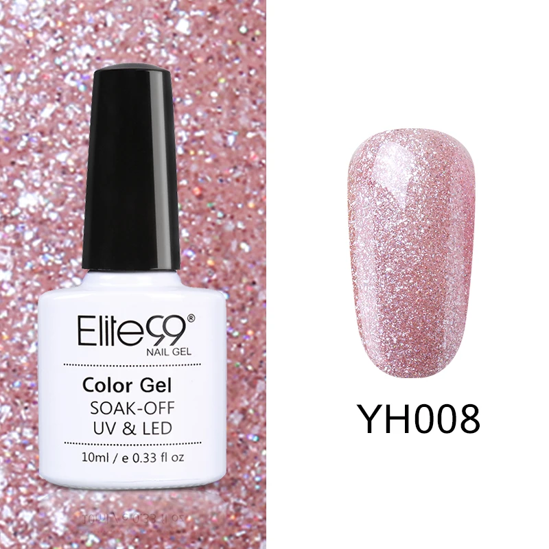 YH008 Elite99 Vernis Полупостоянный 10 мл Светодиодный УФ-гель замачиваемый пурпурный цвет светодиодный лак для ногтей нужна лампа отверждения Гель-лак - Цвет: YH008