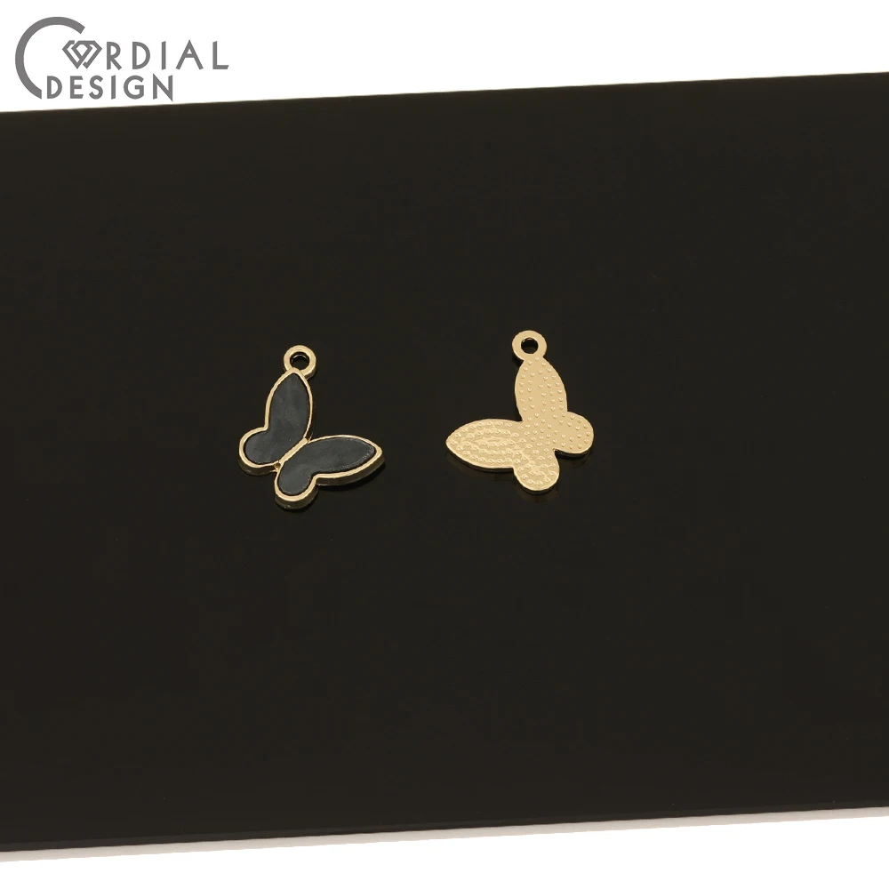 

Cordial Design 100Pcs 15*19MM Jewelry Accessories/Earrings Connectors/Pendant/Resin Effect/Butterfly Shape/Hand Made/DIY Charms