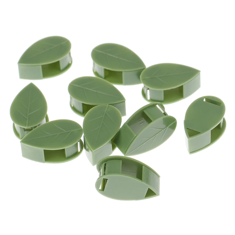 

Невидимое настенное крепление для подъема растений, держатель из ротанга с фиксированной пряжкой, клипсы, листья, аксессуары для сада, 10 цве...