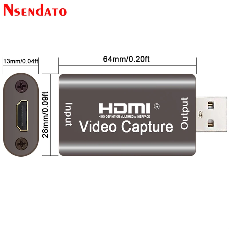 4K 1080P 60 Гц USB2.0 аудио Карта видеозахвата HDMI к USB 2 0 плата сбора данных прямые