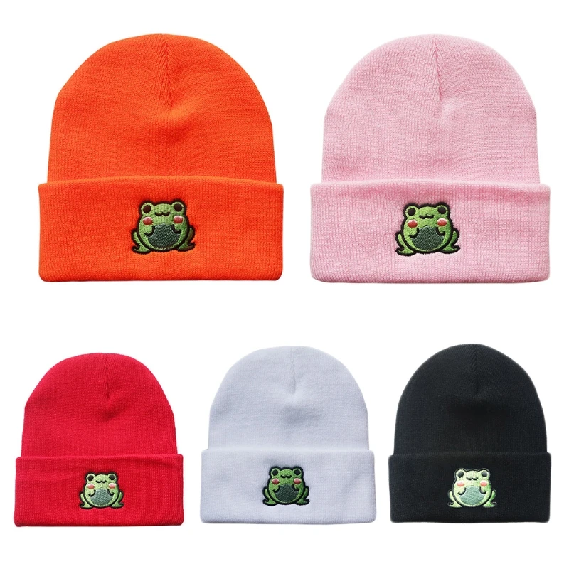 P8DB Winter Beanies Knitted Hat Beanie Warmer Bonnet Ladies Casual Unisex