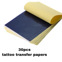 30pcs tattoo transfer paper a4 size tattoo machine paper supplies tattoo practice thermal copier stencil papers accessories
