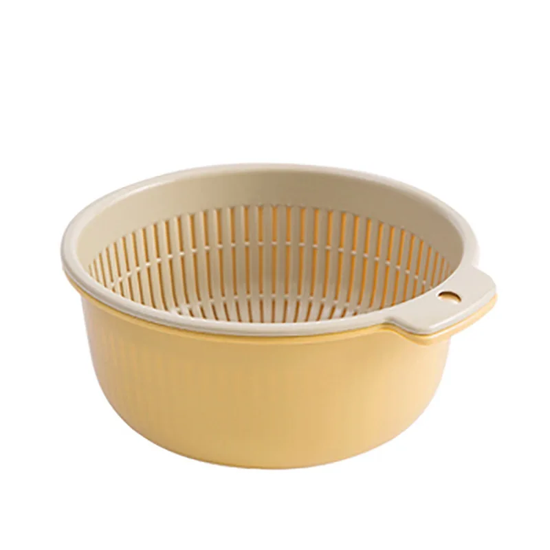 

Storage Baskets Large Plastic Storage Storage Basket Kitchen Double-layer Fruit and Vegetable Plastic Drain Basket