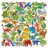 103050pcs cute dinosaur cartoon stickers for water bottle laptop graffiti waterproof decals aesthetic sticker packs kid toys