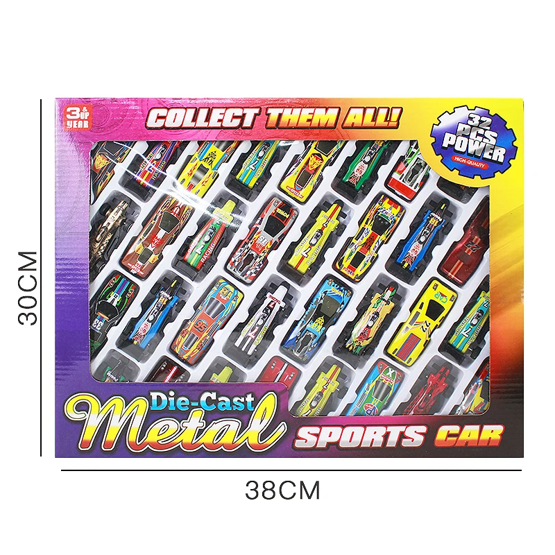 Железный автомобиль 32 шт. детская игрушка имитация сплава модель автомобиля для