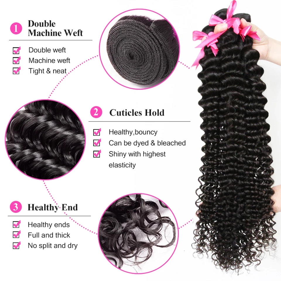 28 30 32 40 дюймов глубокая волна пряди человеческих волос для наращивания глубоко