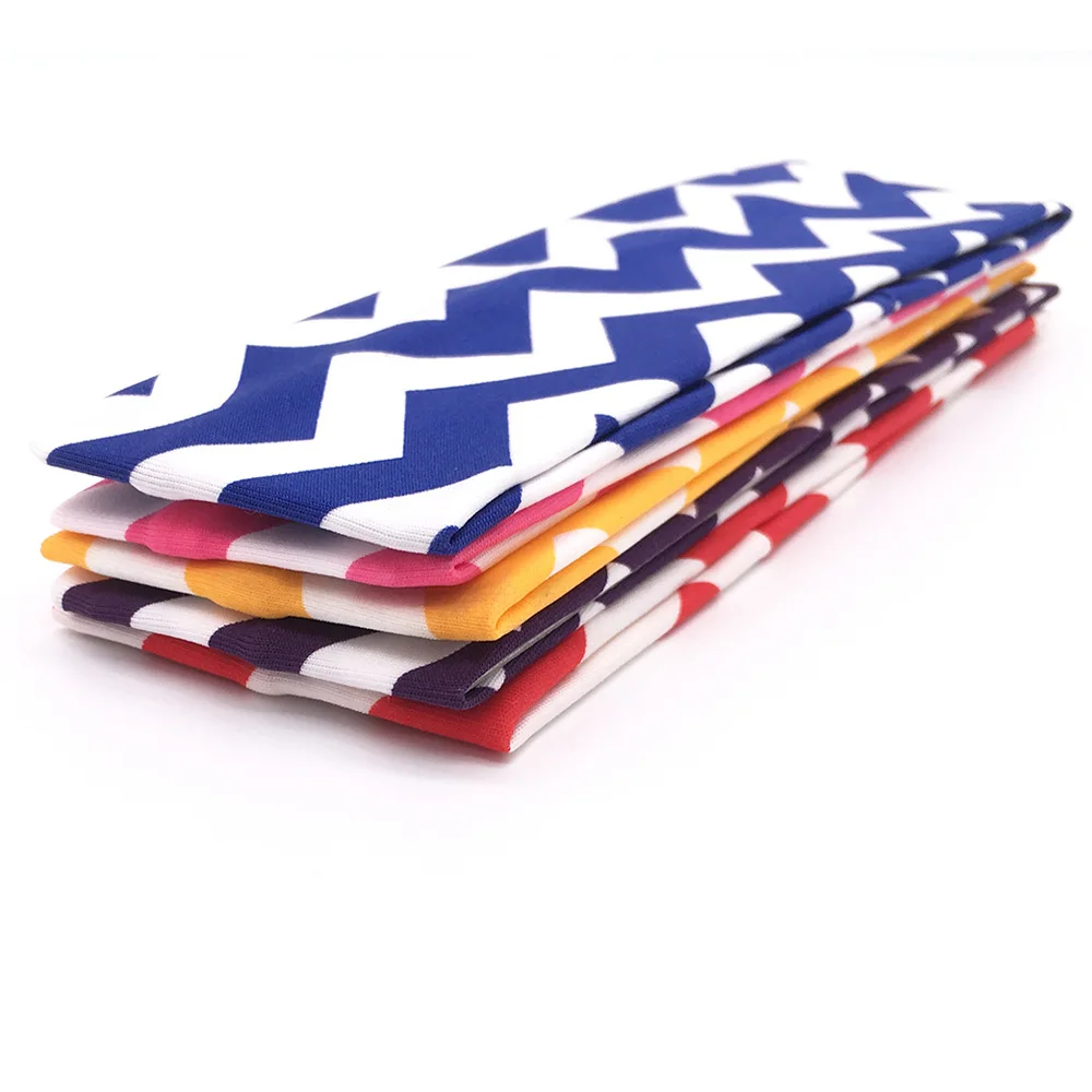 Женская спортивная лента для волос йоги волнистая повязка на голову с широкими