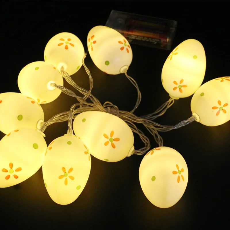 

1set Easter eggs String Lights Battery operated LED Fairy Light Easter Home Party Decoration Hanging Garland Easter LED Lights