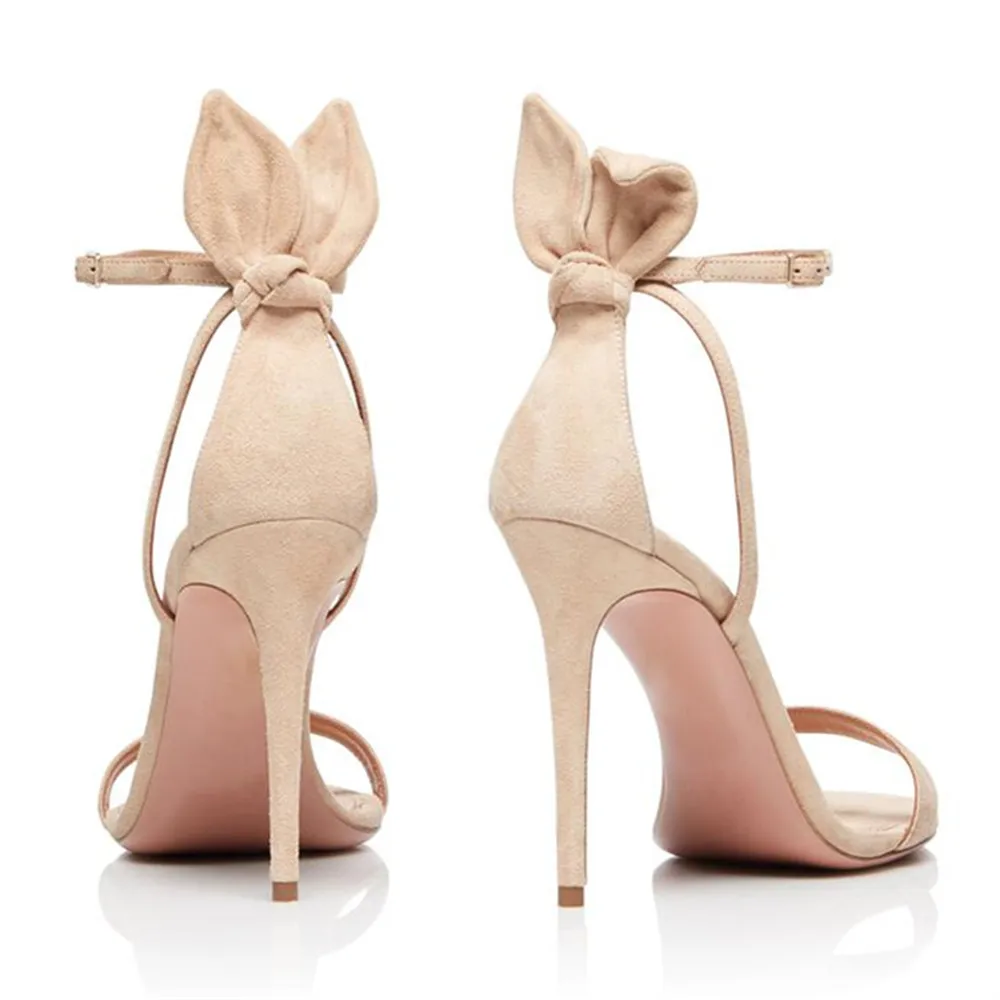

Aiyoway New Fashion Sexy Peep Toe Faux Suede Sandals Buckle Strap Thin High Heel Hot Summer Women Party Shoes Big Size