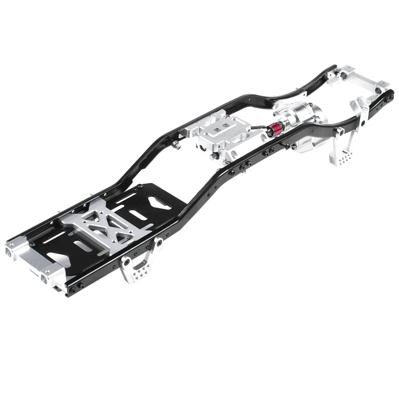 

313mm 12.3inch Wheelbase Prefixal Gearbox Metal Chassis Frame for 1/10 RC Crawler Car Axial SCX10 & SCX10 II 90046