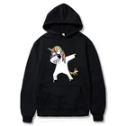 Новый фирменный дизайн спортивной одежды с принтом мужской спортивный костюм Свитшот повседневные толстовки мужские толстовки с единорогом пуловер модное пальто