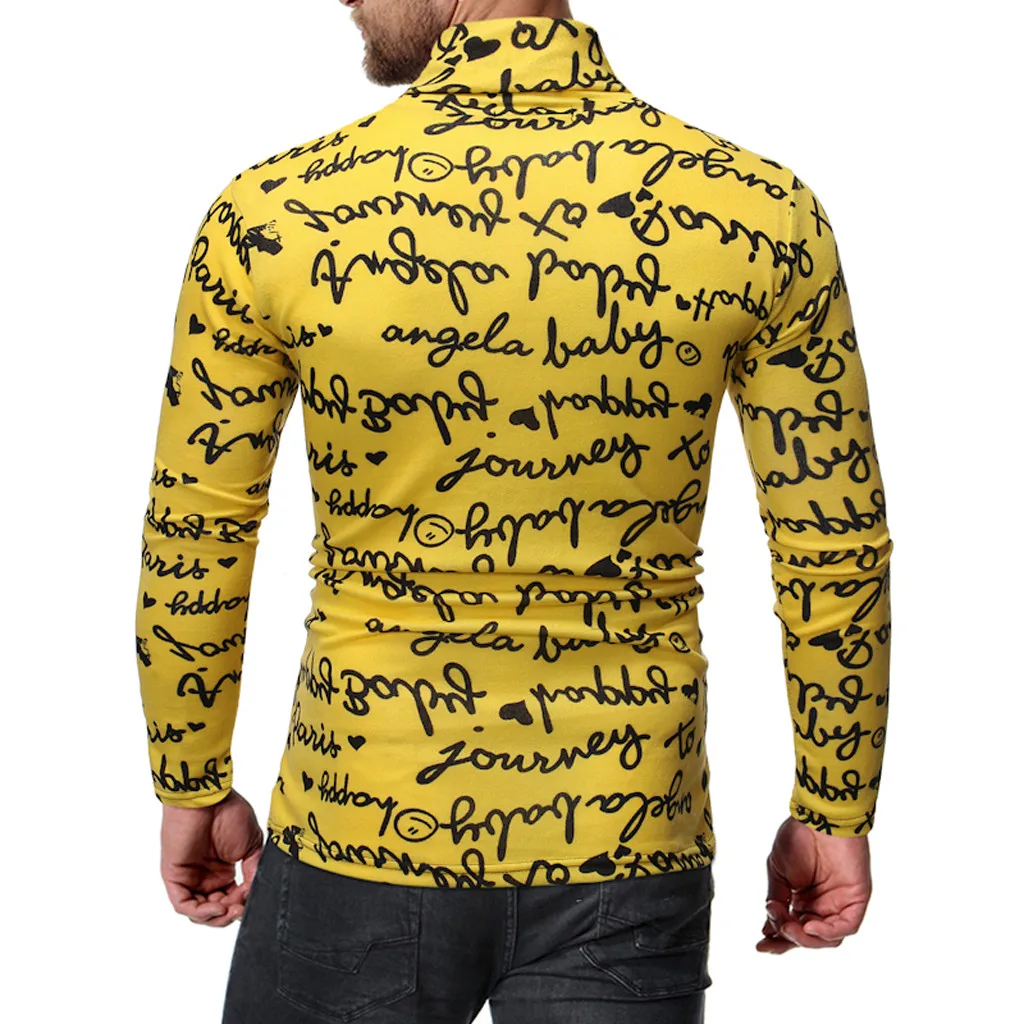 Мужская водолазка на осень и зиму Повседневные вязаные свитера с длинным рукавом