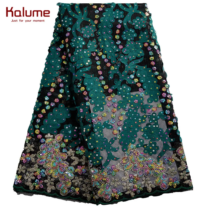 Восковая кружевная ткань Kalume блестки высокое качество 2021 африканская