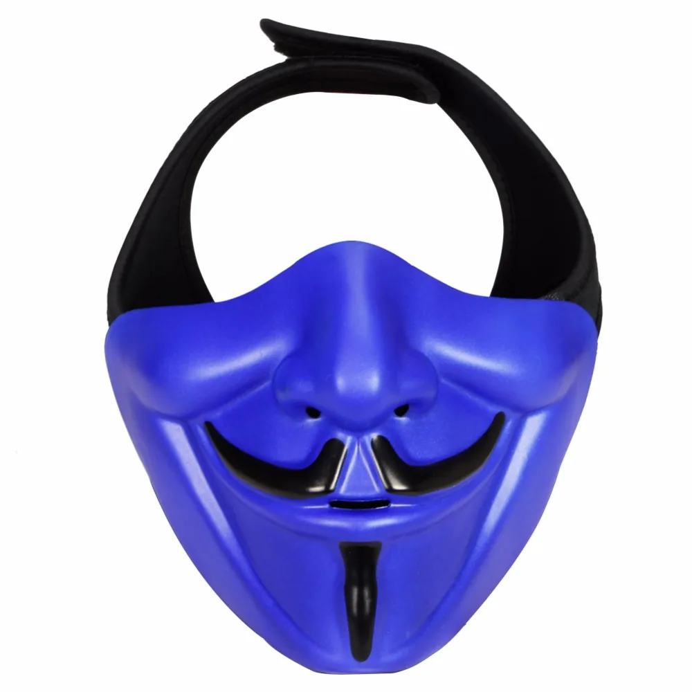 V For Vendetta половина уход за кожей лица маска Хэллоуин маски для костюмированной