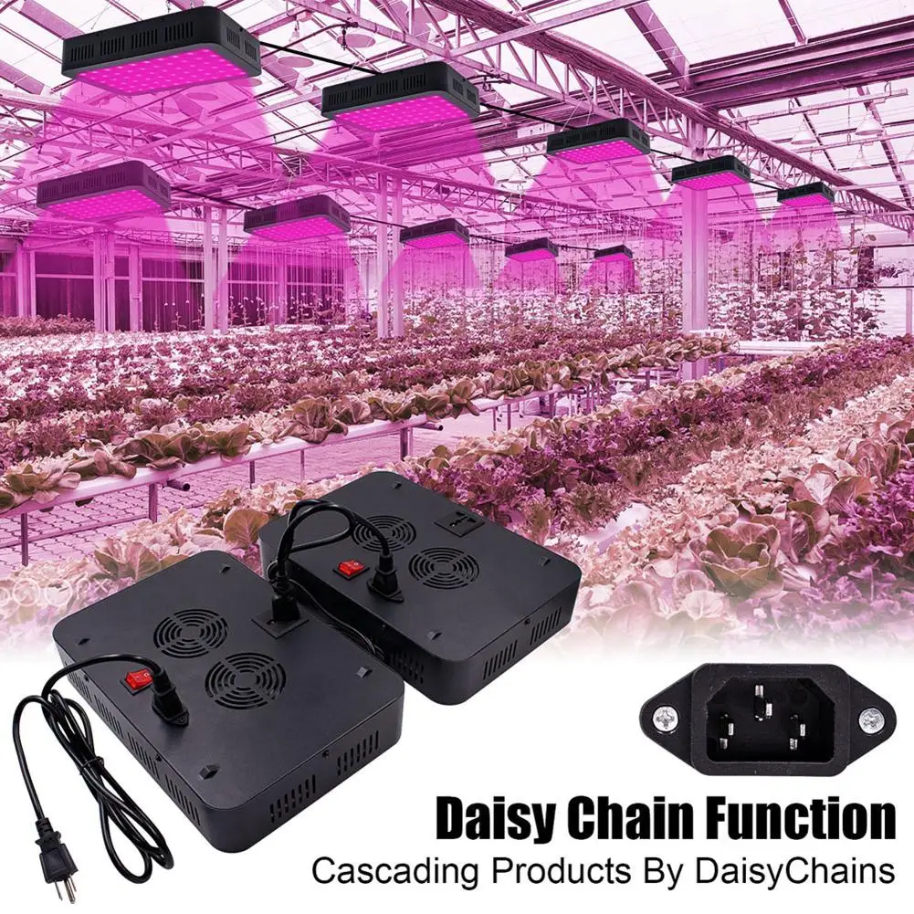

1000W 100*10W Full Spectrum 3030 Lamp Bead Plant Lamp Single Control Black LED Full Spectrum Phyto Lamp Greenhouse Hydroponic