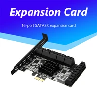 sata pcie 1x adapter 61016 ports pcie x4 x8 x16 to sata 3 0 6gbps rate riser expansion card pci express sata iii controller