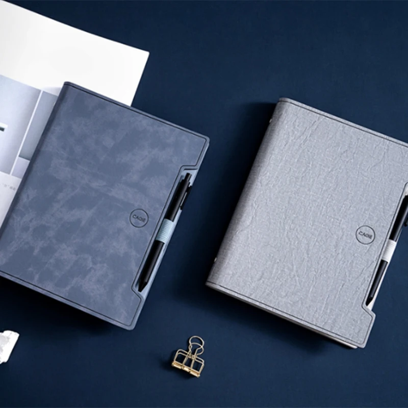 

Leather Journal Writing Notebook, 6 Ring Binder Refillable Diary Notepads,Business Planner Personal Organizer