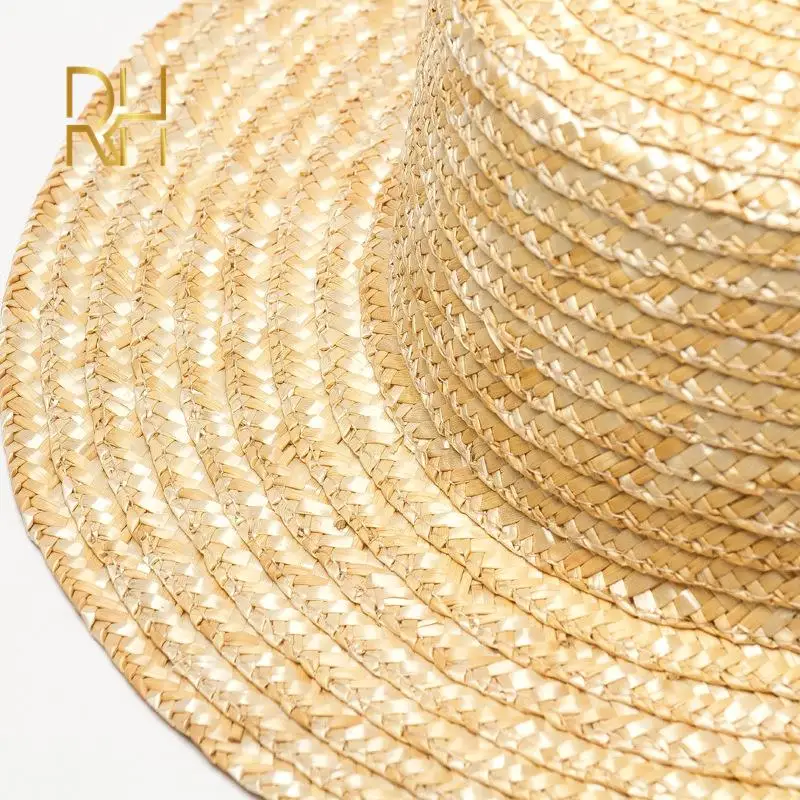 Летняя классическая простая соломенная шляпа RH из пшеничной соломы повседневная