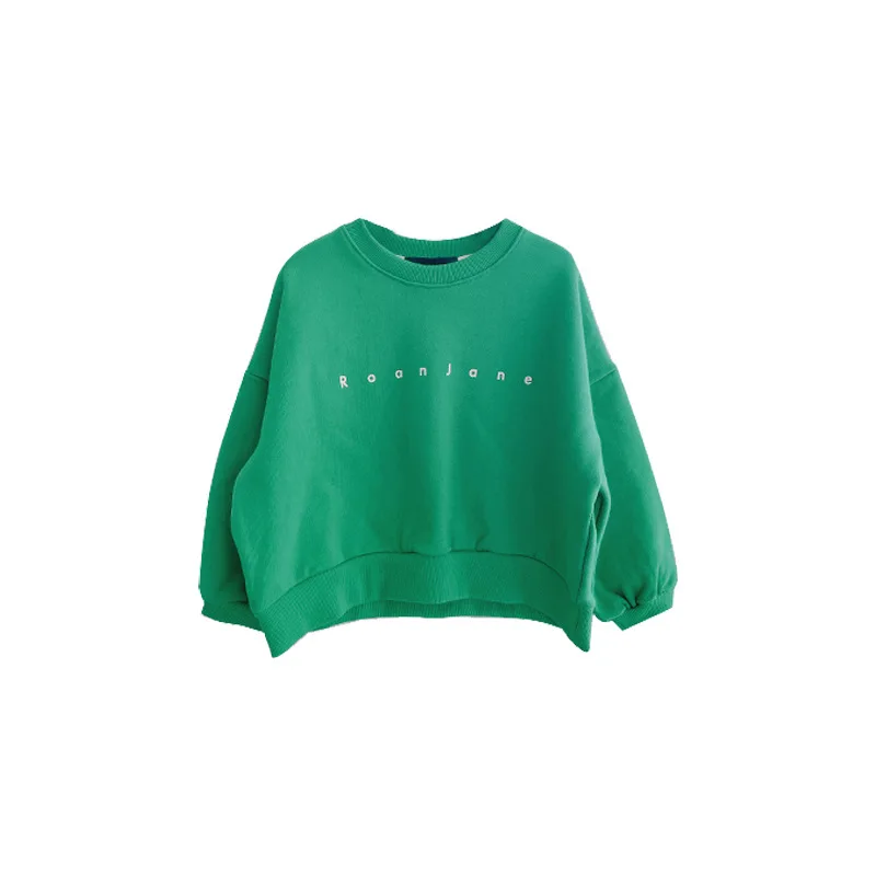 

RJ spot2021children's sweater printed pullover boys' sweater western style round neck children's sweater