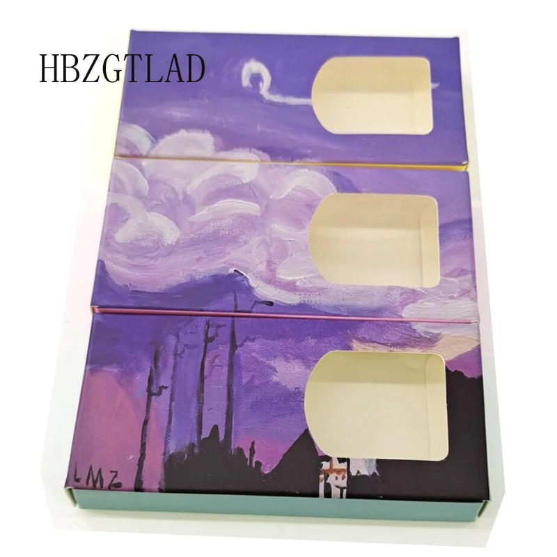 50 шт. прямоугольные коробки для упаковки ресниц 25 мм | Красота и здоровье