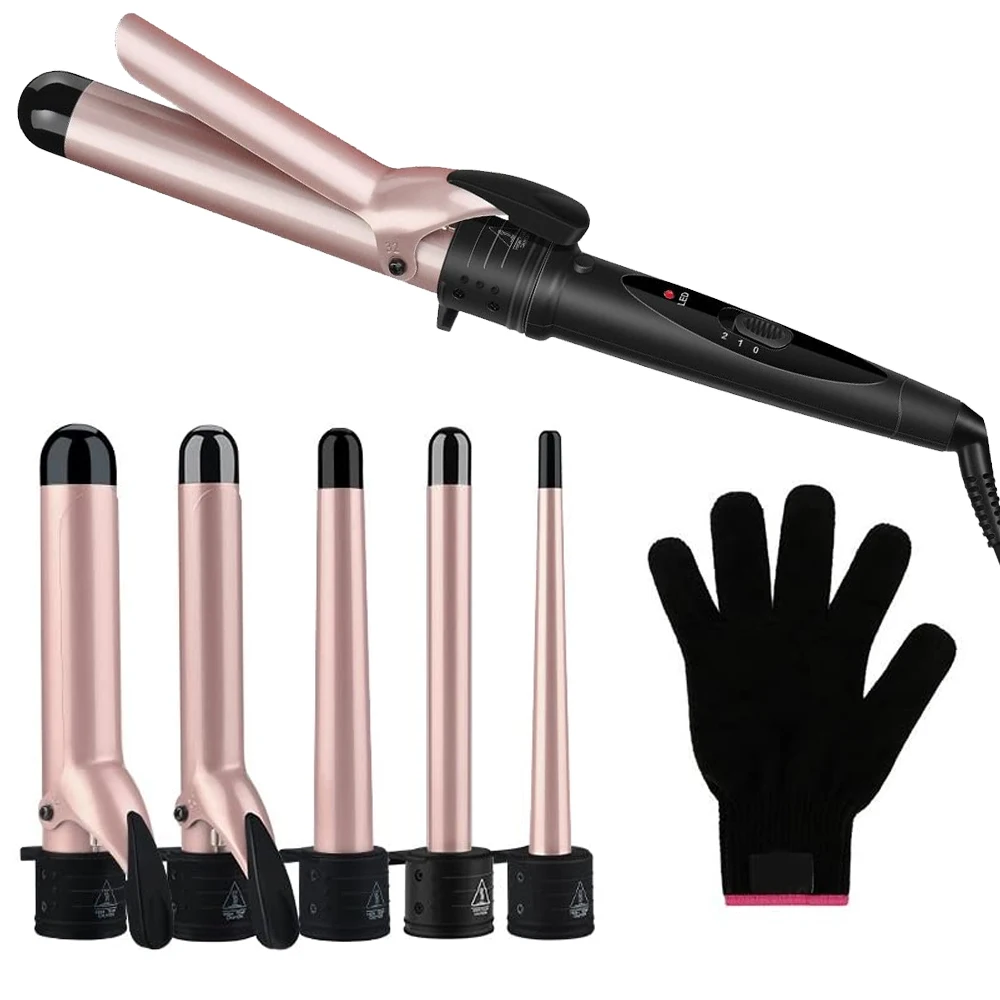 

Multifunctional Hair Curler Rollers Machine Hair Wave Wand Electric Looper Hair 5-in-1 Curling Iron Curlers Hair For Women