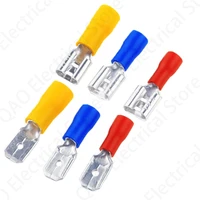 20pcs femalemale fdd mdd female male insulated electrical crimp terminal for 1 5 2 5mm2 cable wire connector