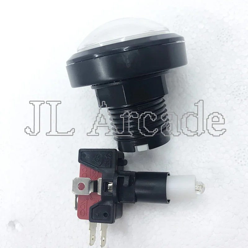 10 шт./лот 45 мм светодиодные огни аркадные видеоигры Круглый кнопочный