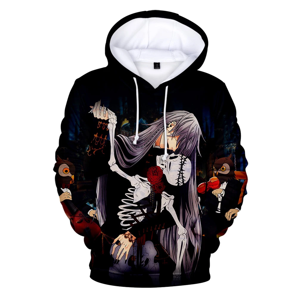 

2020 Cosplay Black Butler Hoodies Men/women Sweatshirt 3D Printed Pullover Sweatshirt Harajuku High Quality Men's Coat Clothing