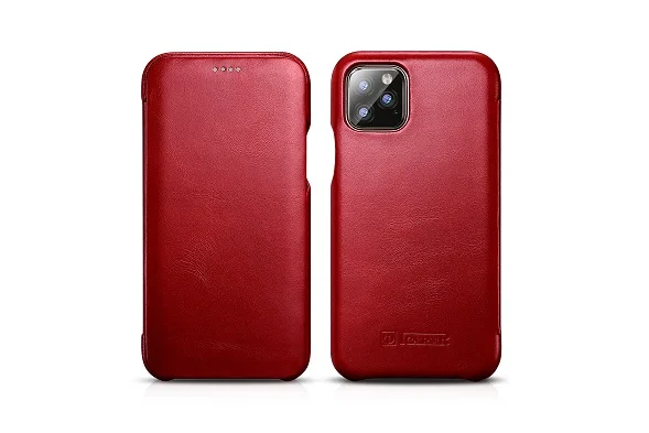 Красный Винтажный деловой флип-чехол для iPhone 11, чехол из натуральной кожи для iPhone 11 Pro Max, противоударный чехол для iPhone XR X XS Max - Цвет: Красный