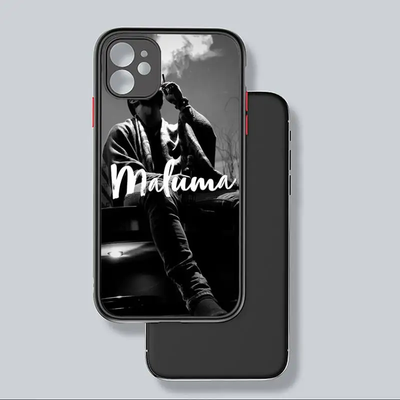 

Colombian singer Maluma Phone Case For iphone 12 11 8 7 plus mini x xs xr pro max matte transparent cover