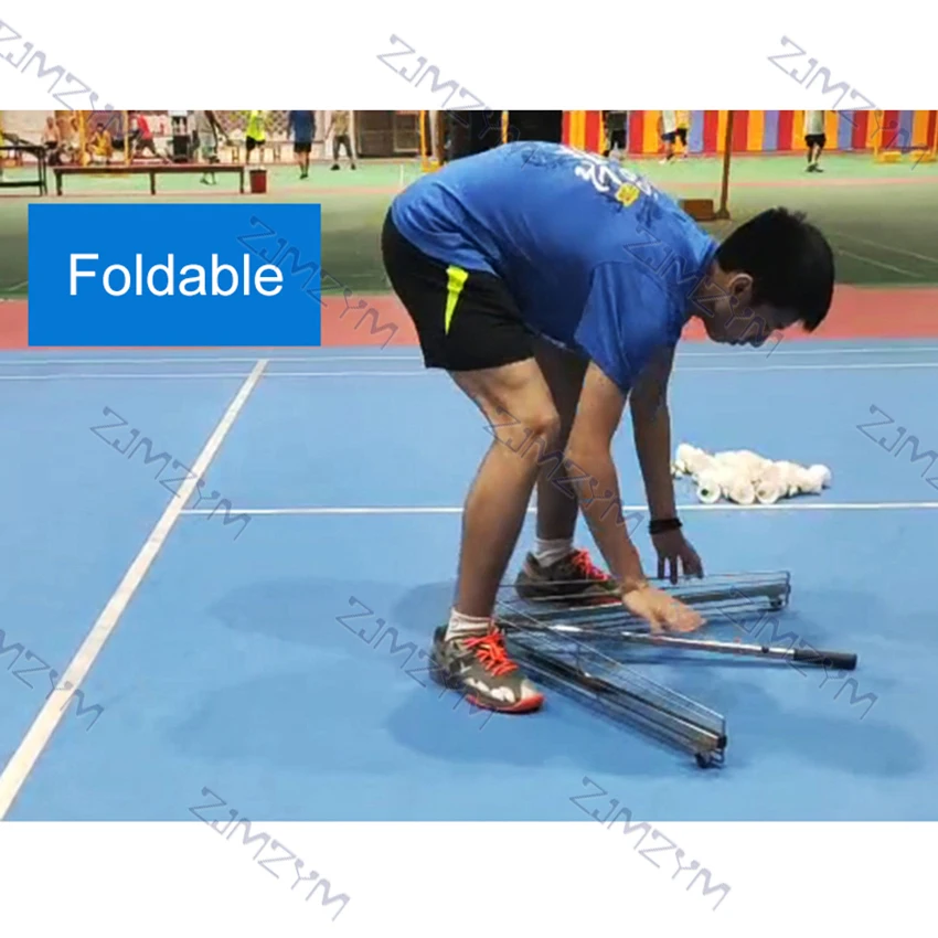 Машина для сбора мячей складной портативный воланчик бадминтона машина