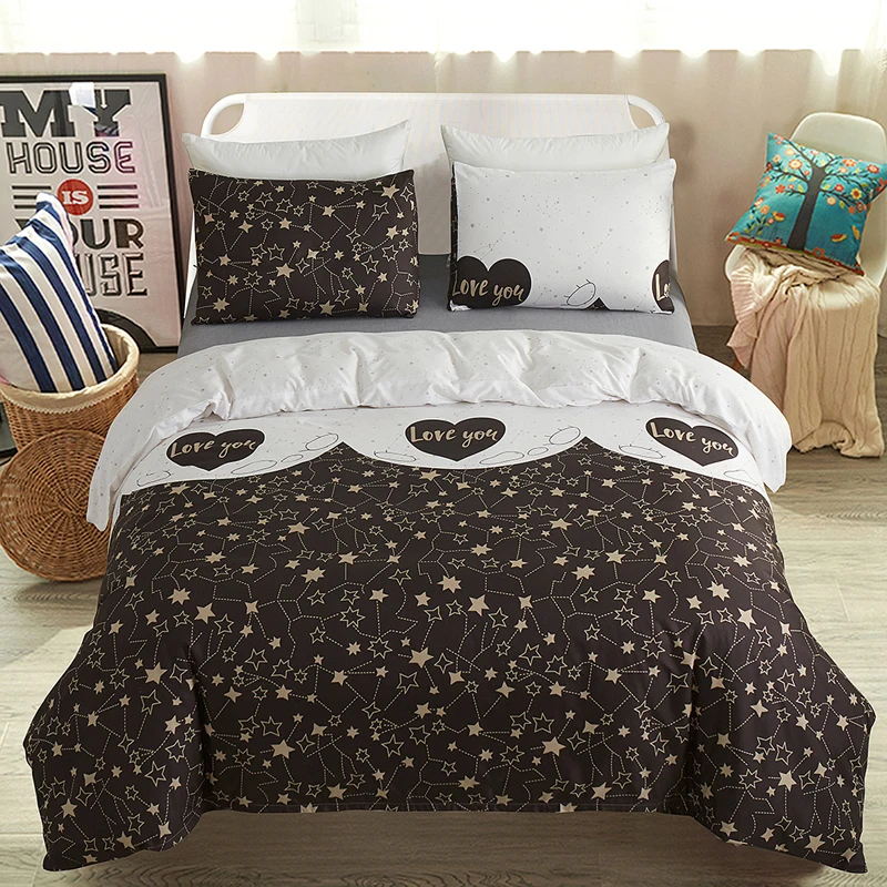 Dolphin Printed Pattern Bedding Set Children Baby Kids Fluffy Princess Bed Cover Duvets Parure De Lit 2 Personnes |