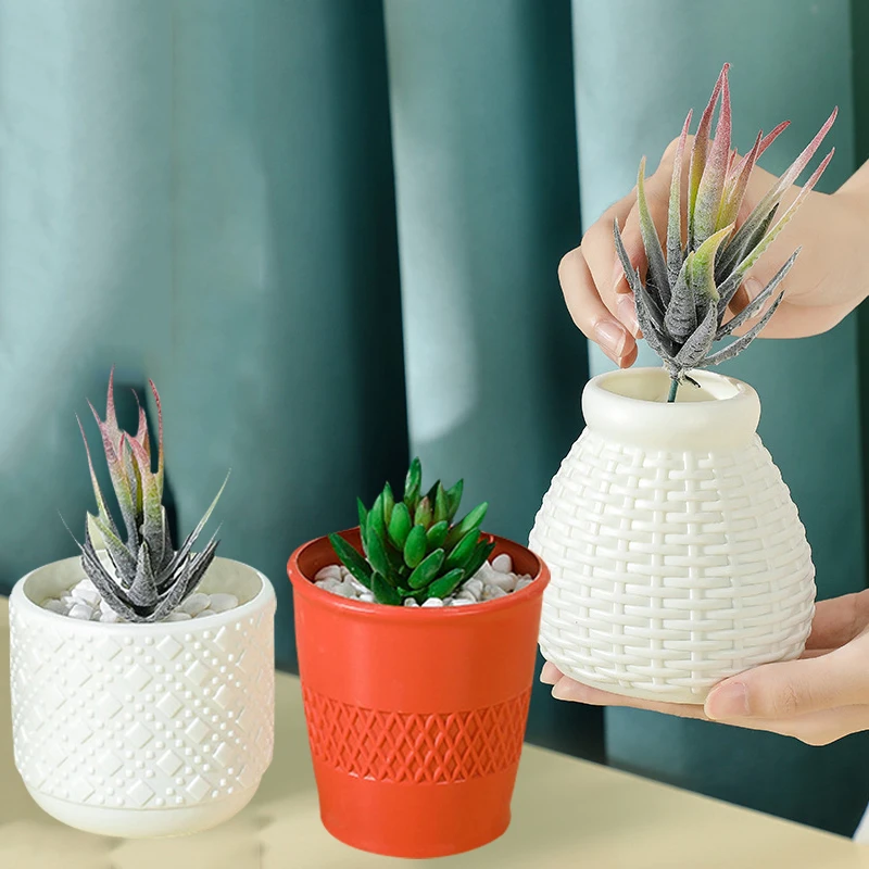 Пластиковые вазы в скандинавском стиле Современная ваза из искусственного