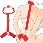 Заглушка для рта эротические секс-игрушки для женщин геев пары фетиш флирт сексуальные наручники ошейник БДСМ секс бандаж веревка ведомый секс-шоп